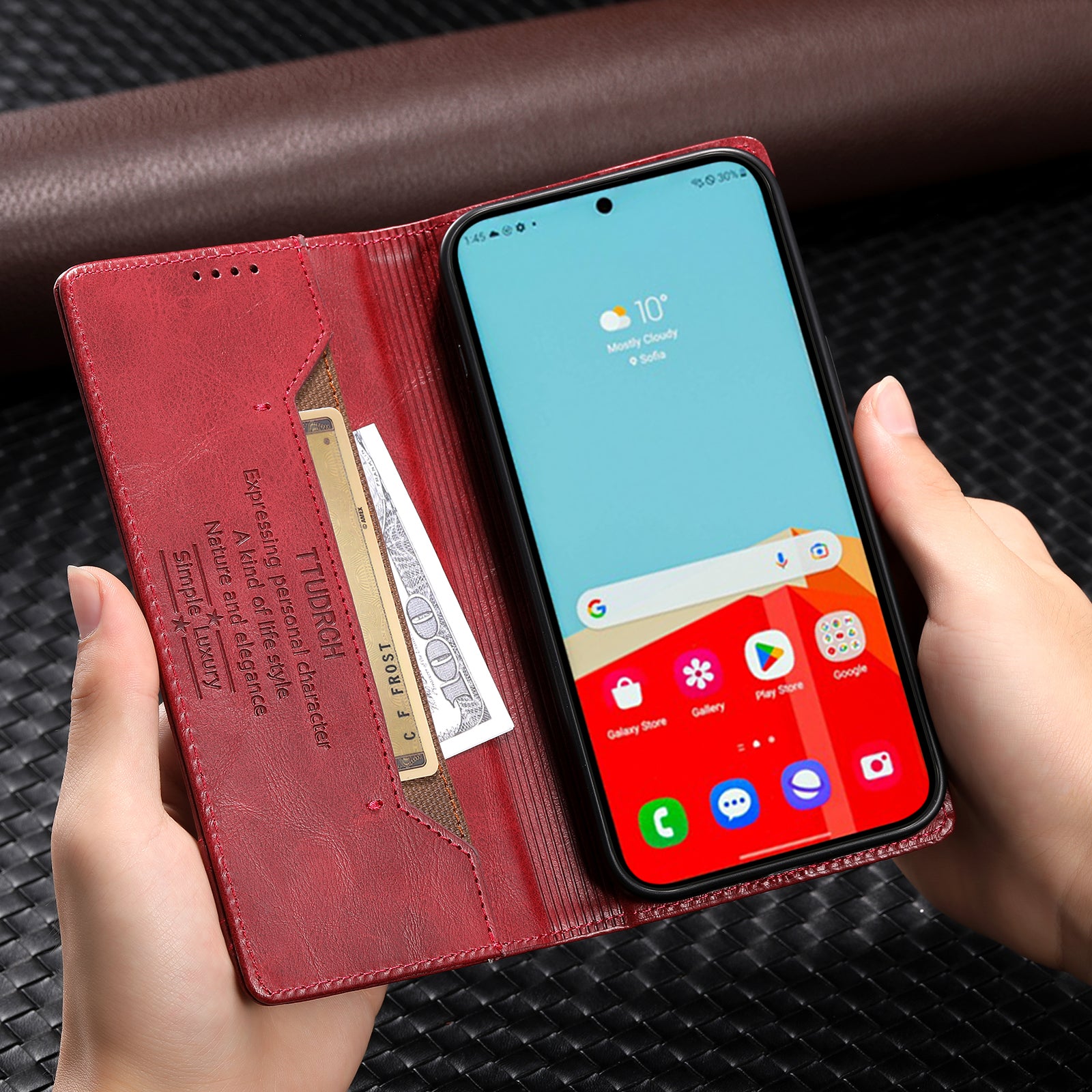 TTUDRCH Style 007 Leather Case for Samsung Galaxy S20 FE / S20 FE 5G / S20 FE 2022 / S20 Lite RFID Blocking Stand Wallet Cover - Wine Red TTUDRCH Style 007 Leather Case for Samsung Galaxy S20 FE / S20 FE 5G / S20 FE 2022 / S20 Lite RFID Blocking Stand Wallet Cover - Wine Red